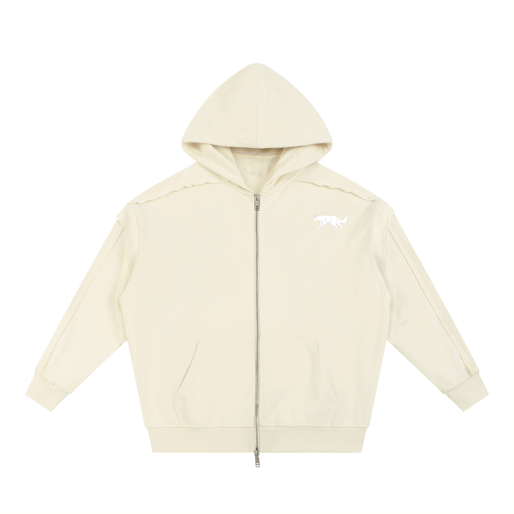 Krowned Wolf Zip Hoodie