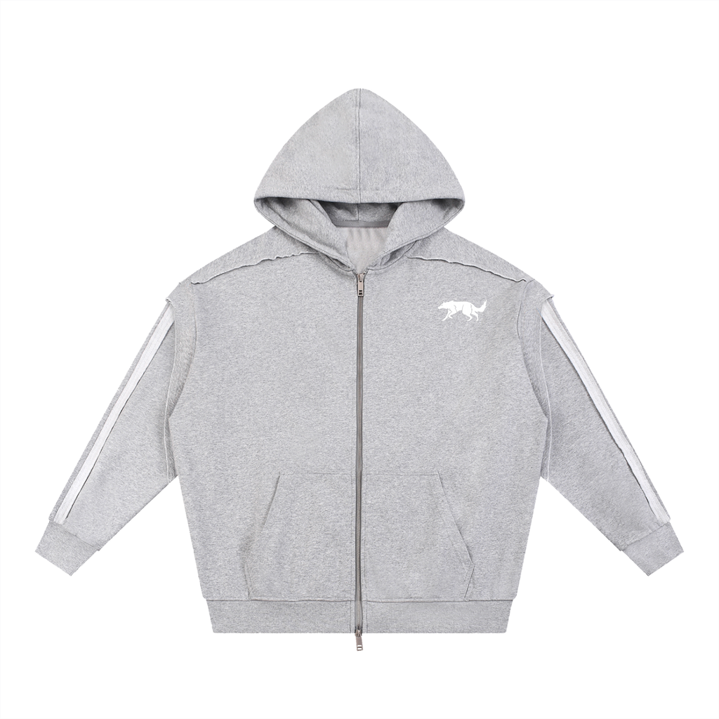 Krowned Wolf Zip Hoodie