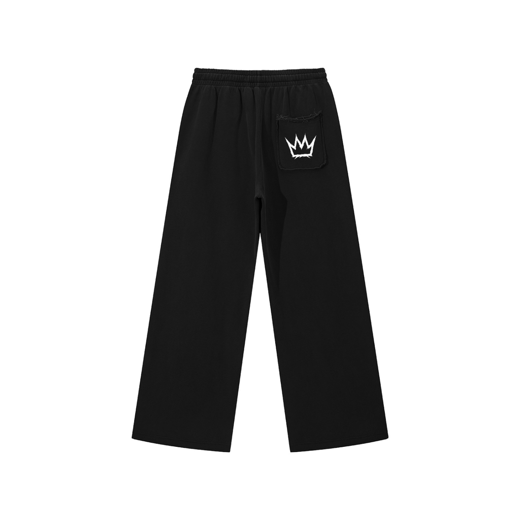 Snow Washed Raw Edge Sweatpants