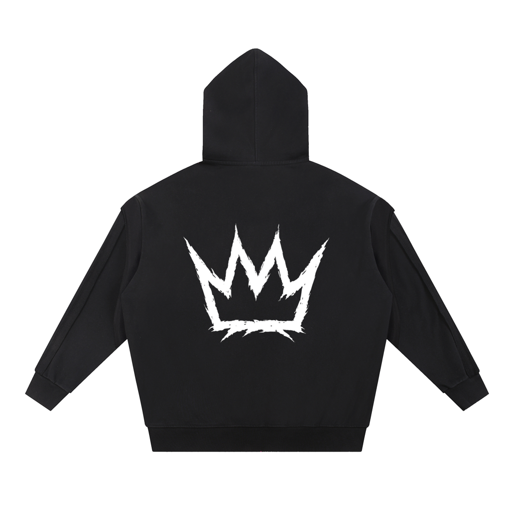 Krowned Wolf Zip Hoodie